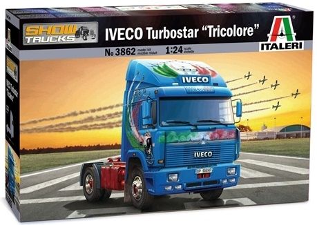 ITA3862 - IVECO Turbostar 190-48 Tricolore 4x2 Show truck maquette à monter et à peindre - 1