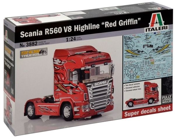 ITA3882 - SCANIA R 560 Highline V8 4x2 Acconcia Show Trucks maquette à monter et à peindre - 1