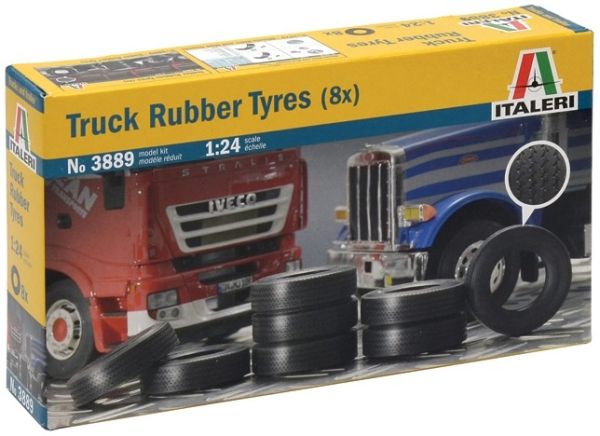 ITA3889 - 8 pneus pour camion ITALERI - 1