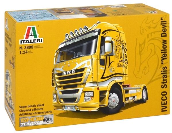 ITA3898 - IVECO Stralis 4x2 Yellow Devil  Show Truck maquette à monter et à peindre - 1