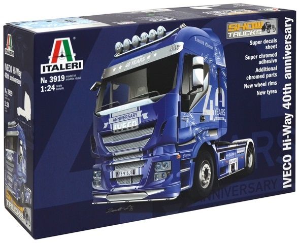 ITA3919 - IVECO Stralis Hiway 40th Iveco Anniversary 4x2 Show Truck maquette à monter et à peindre - 1