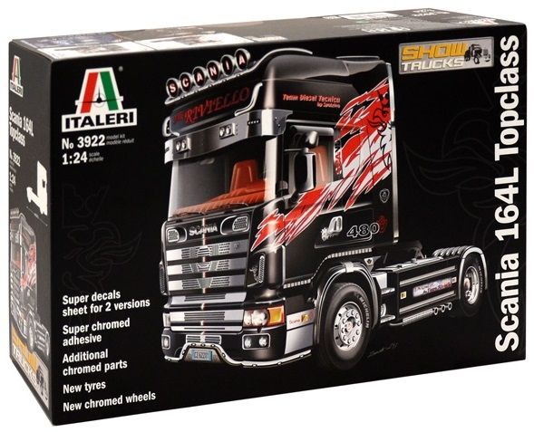 ITA3922 - SCANIA 164 L Top Class 480 v8 4x2 Show Truck maquette à monter et à peindre - 1