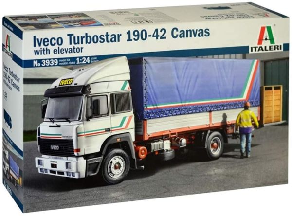 ITA3939 - IVECO Turbostar 190-42 4x2 porteur bâché maquette à monter et à peindre - 1