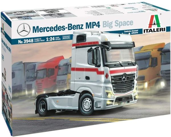 ITA3948 - MERCEDES BENZ Actros MP4 Big Space 4x2 maquette à monter et à peindre - 1