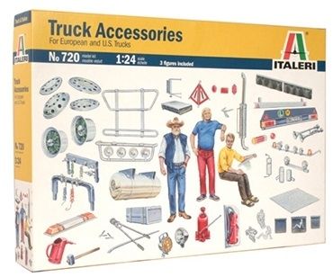 ITA720 - Accessoires divers pour camion ITALERI maquette à monter et à peindre - 1