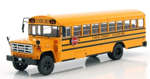 IXOBUS004 - GMC 6000 1990 bus scolaire américain jaune - 1