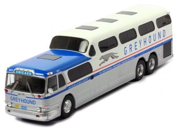 IXOBUS027LQ - Bus de ligne américain GMC Scenicruiser GREYHOUND 1956 pour Chicago - 1