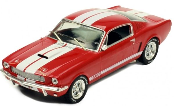IXOCLC335N - FORD Mustang Shelby GT 350 1965 rouge à bandes blanches - 1