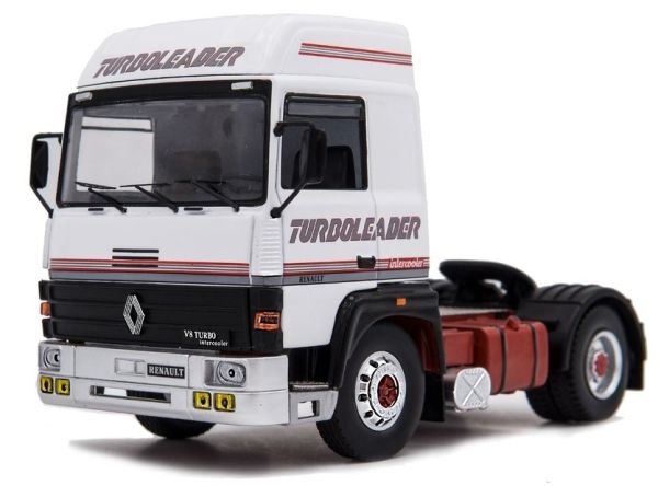 IXOTR089 - RENAULT R370 Turboleader 4x2 1987 blanc chassis rouge - 1