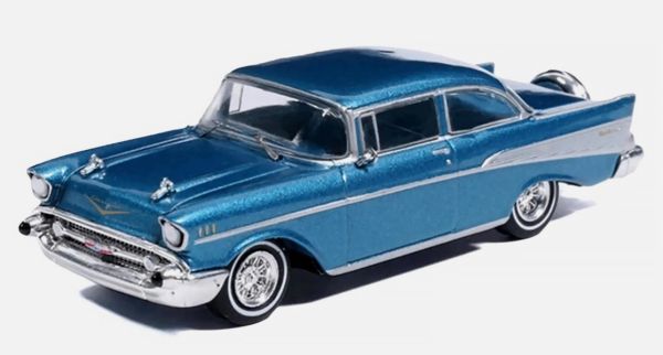 IXO-IA64021 - CHEVROLET Bel-Air Sedan 1957 Bleu sous blister - 1