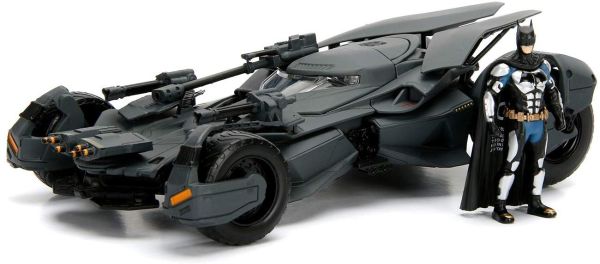 JAD253215000 - BATMOBILE Justice League grise avec figurine incluse - 1