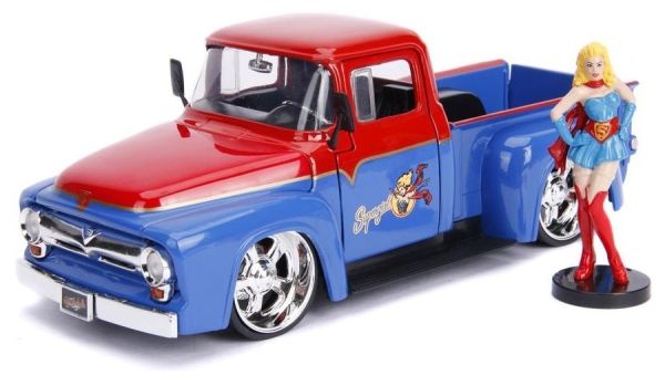 JAD253255008 - FORD F-100 pick-up 1956 DC Comics Supergirl avec figurine incluse - 1