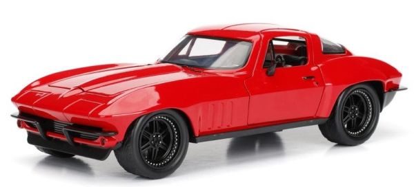 JAD98298 - CHEVROLET Corvette 1966 rouge de Letty du film Fast And Furious 8 - 1