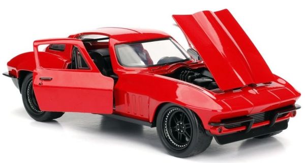 Miniature CHEVROLET Corvette 1966 rouge de Letty du film Fast And