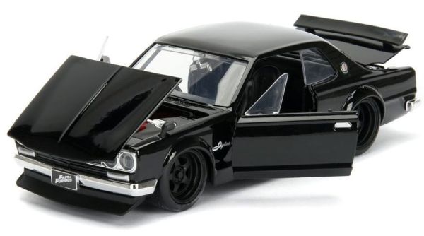 Miniature NISSAN Skyline 2000 GT-R noire 1971 de Brian Fast And