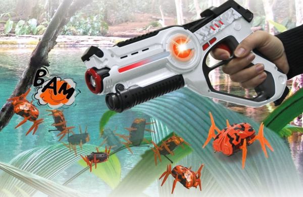 JAM410065 - Pistolet chasse aux insectes laser Blanc - 1