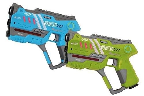 JAM410086 - 2 Pistolet à impulsion laser Vert et bleu - 1