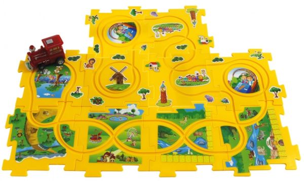 JAM460303 - Puzzle train Dynamic Zoo - 11 Pièces - 1