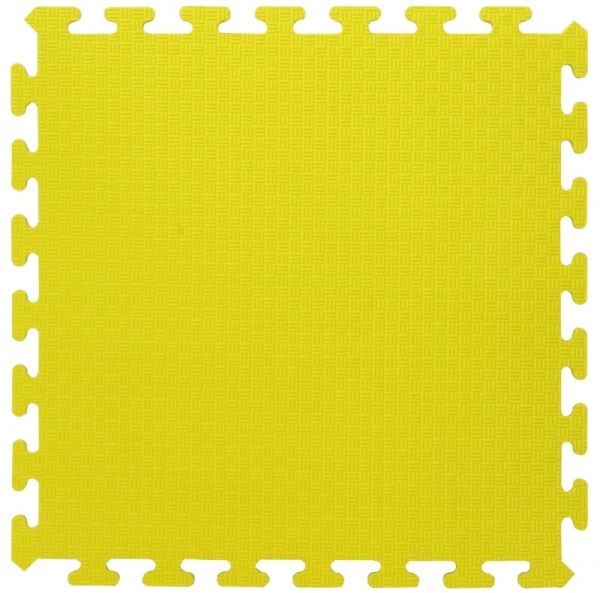 JAM460418 - 4 Tapis puzzle Jaune - 50 x 50 cm - 1