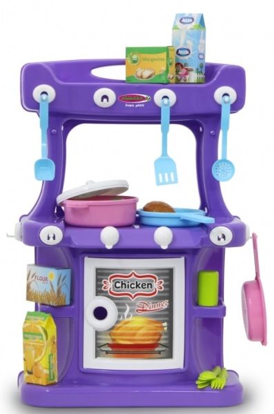 JAM460427 - Cuisine Little Cook violette - 43 Pièces - 1