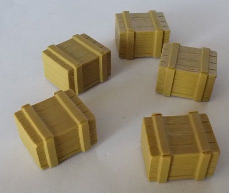 JFD006 - Lot de 5 caisses en bois - 1