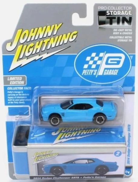 JLCT014-2A - DODGE Challenger SRT8 2014 bleu de la série COLLECTOR TINS 2024 sous blister - 1