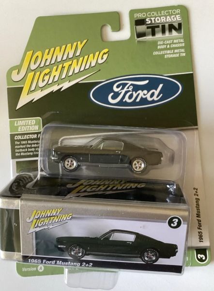 JLCT016A-C - FORD Mustang 2+2 1965 Vert de la série COLLECTOR TINS 2025 sous blister - 1