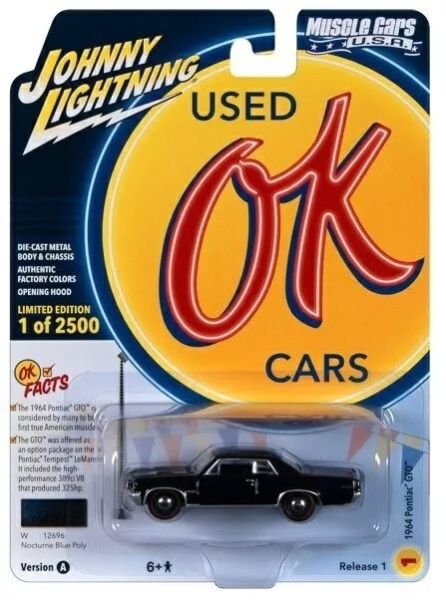 JLMC032A-A - PONTIAC GTO 1964 bleu nuit de la série MUSCLE CARS 2023 sous blister - 1