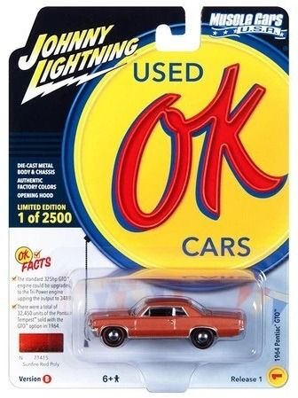 JLMC032B-A - PONTAC GTO 1964 rouge soleil de la série MUSCLE CARS 2023 sous blister - 1