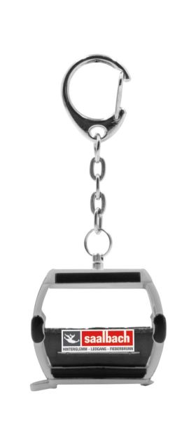 JC80122 - Porte-clés Télécabine OMEGA - SAALBACH - Argent - 1