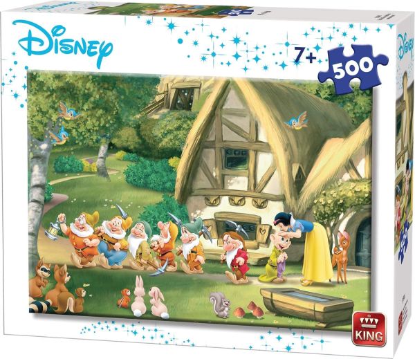 KING55916 - Puzzle 500 Pièces Blanche Neige et les 7 nains - 1