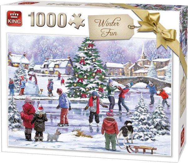 KING55935 - Puzzle 1000 Pièces Plaisirs d'hiver - 1