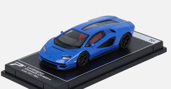 KTH16 - LAMBORGHINI Countach LPI 800-4 Bleu - Collection Hypercar League - 1