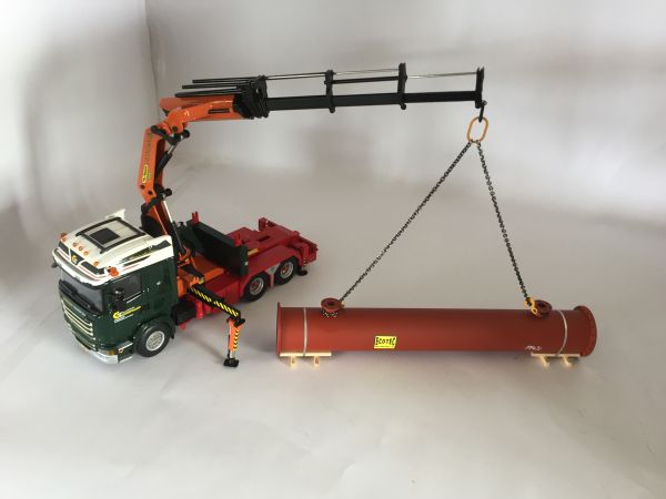 LAD004 - Tuyau à brides avec protection antirouille et deux T Longueur:185mm - 1