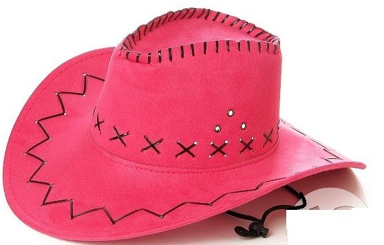 LP00004 - Chapeau de Cowboy Fushia - 1