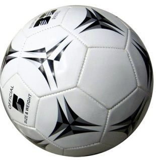 LPB21132B - Ballon de Foot Blanc et Noir - Taille 5 (22 cm) - 1