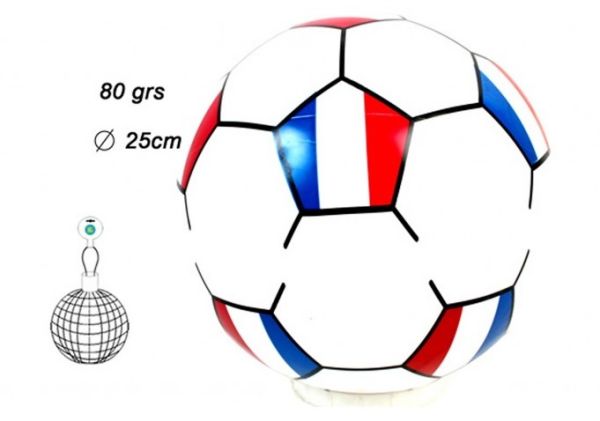 LPB22375 - Ballon gonflable de foot taille 4 - FRANCE - 25 cm - 1