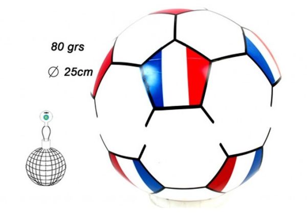 BALLON DE FOOT DRAPEAU FRANCAIS DIAM 25 CM