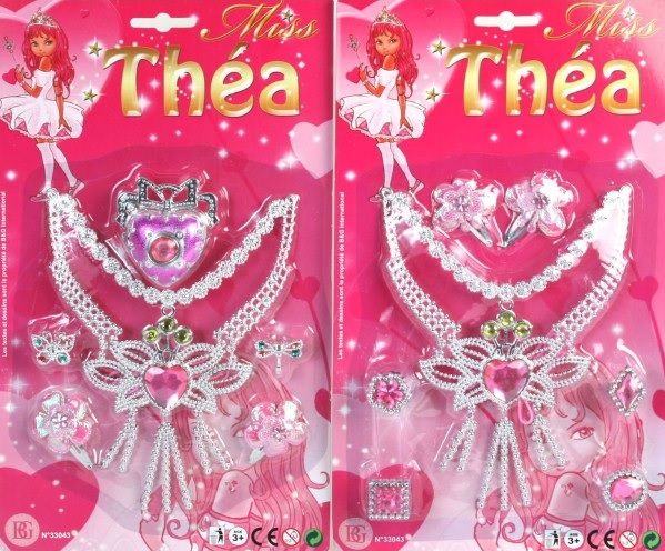 LPB33043 - Parure de bijoux de princesse pour enfant Modèle aléatoire - 1