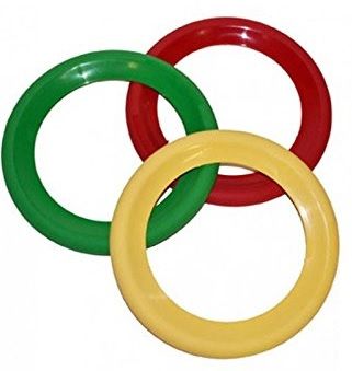 LPE55098 - lot de 3 anneaux de jonglage - 20 cm - 1