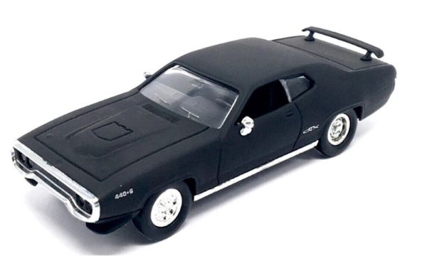 LDC94218MBK - PLYMOUTH GTX 1971 Noir Matt - 1