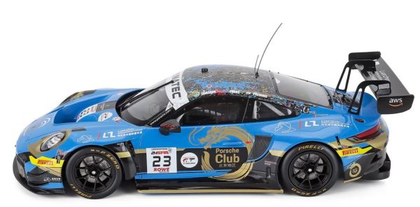 IXO-LEGT18-24002SPA - PORSCHE 911 GT3 R 4.2L #23 Team PHANTOM 24H SPA 2024 J.EVANS / J.ERIKSSON / T.PREINING - 1
