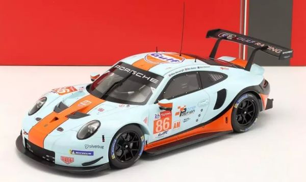 IXO-LEGT18008B - PORSCHE 911 RSR #86 Team GULF Racing pilotée par Wainwright/Barker/Davison aux 24 Heures du Mans 2018 - 1