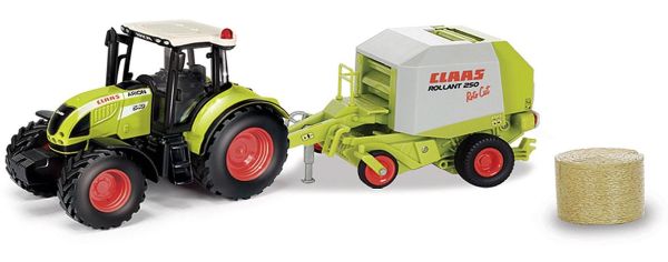 HER84184017 - CLAAS Arion 540 avec Round Baller CLAAS Rolland 250 - 1