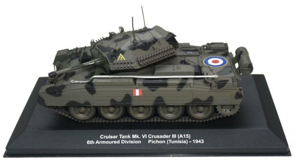 MAGMIVCRUSADER - Char de combat anglais CRUISER Tank MK VI Crusader III A15 6ème Armoured Division Bataille de Pichon Tunisie 1943 - 1