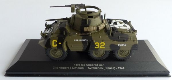 MAGMIVFORDM8 - Blindé leger FORD M8 Armored Car 2eme Armored Division Bataille d'Avranche Normandie France 1944 - 1