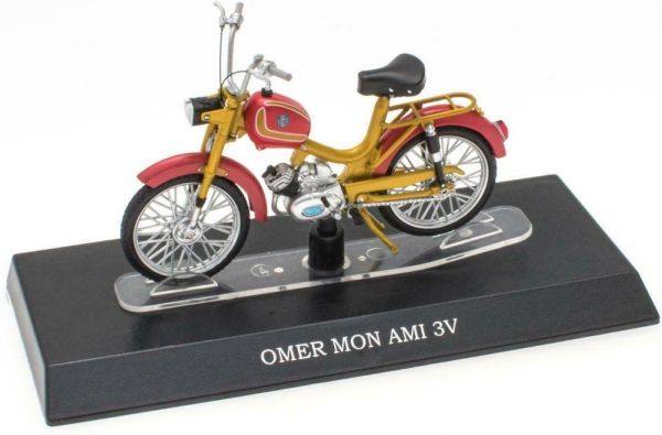 MAGMOT035 - Cyclomoteur OMER Mon AMI 3v jaune et rouge - 1