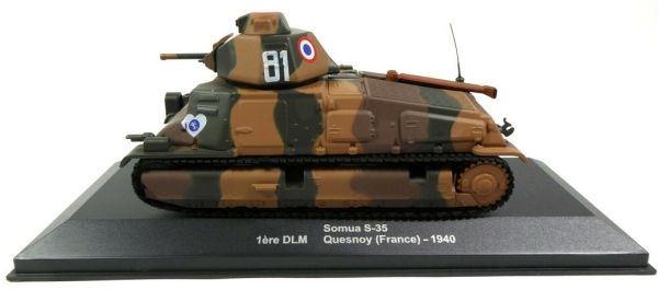 MAGMVSOMUA - Char de combat Français SOMUA S-35 1ere DLM Quessnoy France 1940 - 1