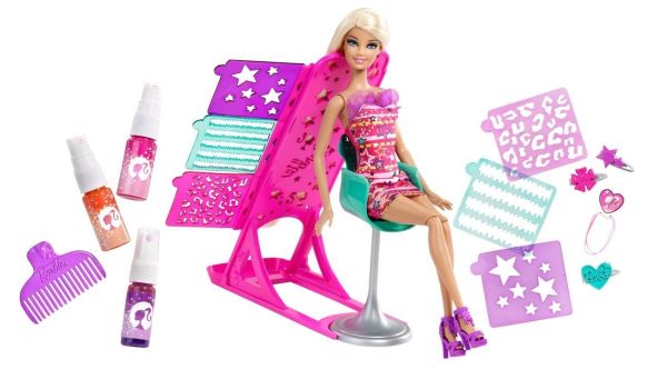 Barbie au salon de coiffure - Référence X2345 fabriquée par MATTEL