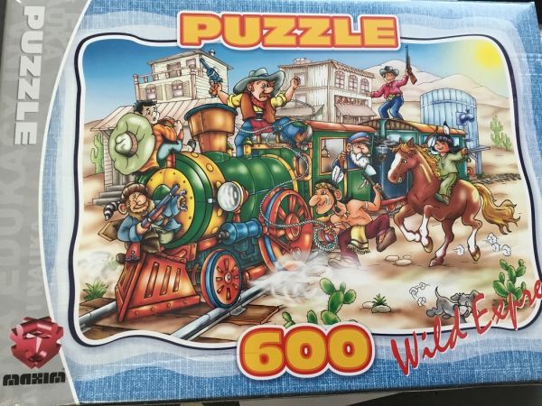 MAX6000501 - Puzzle 600 Pièces Locomotive - 48.5 x 33.5 cm - 1